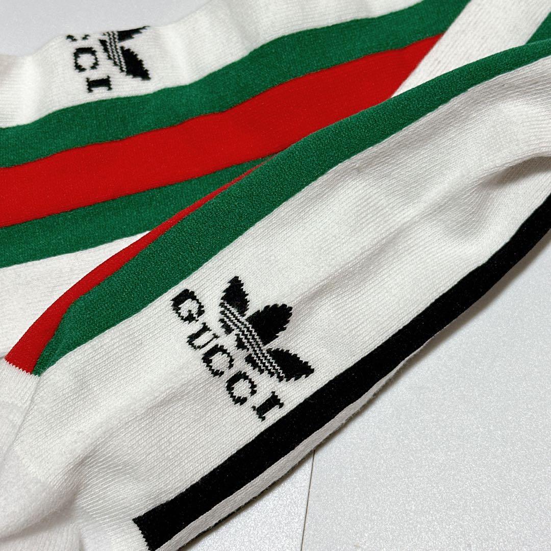 新品未使用 GUCCI×アディダス ハイソックス 靴下 Mサイズ
