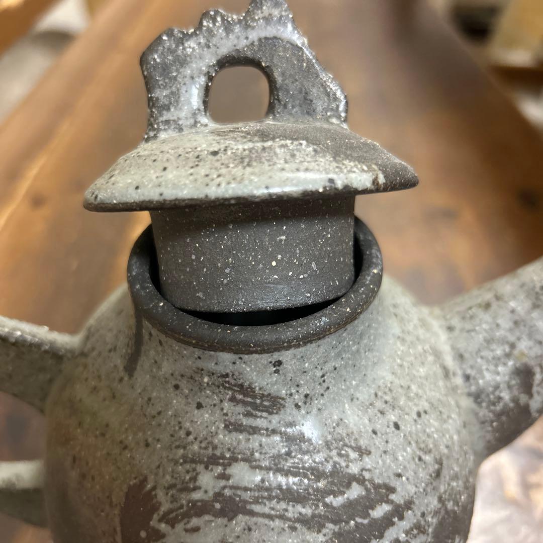 ゆ*き様 作家　陶芸作家　1点もの　ゴツゴツごっつい個性的なポット　急須　水差し