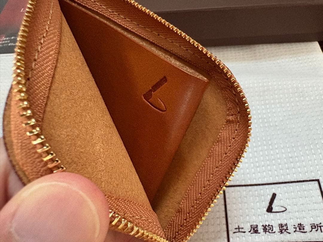 【新品未使用】土屋鞄 Lファスナー ブラウン レザー ケース