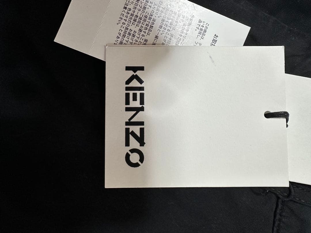 新品 タグ付き KENZO テーパードクロップドパンツ 黒 サイズ40