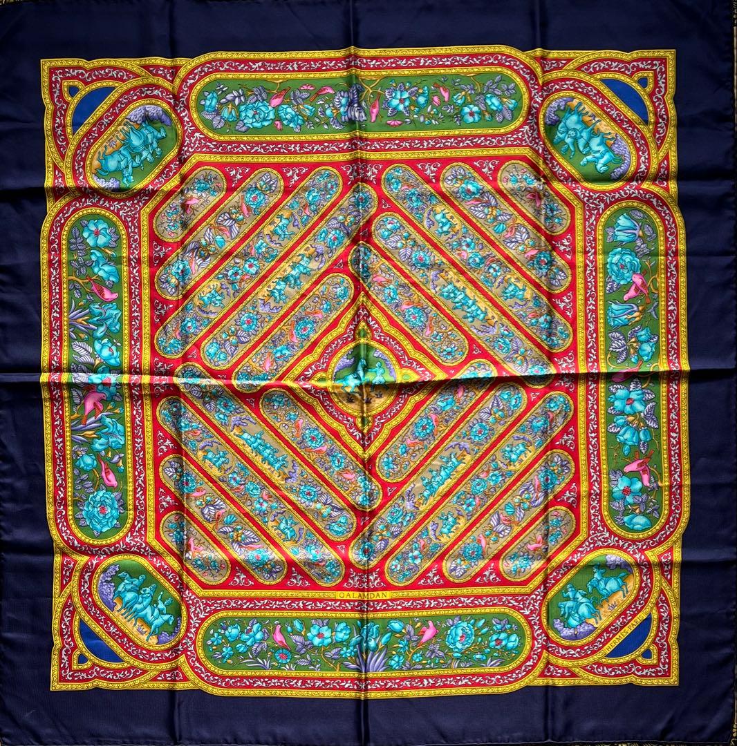 極美品✨エルメス HERMES カレ90 QALAMDAN タグ付