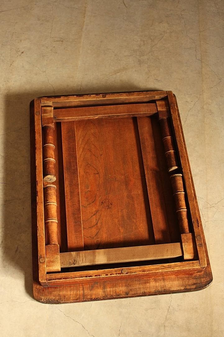 古い小ぶりな折り畳みテーブル　ちゃぶ台　古家具　古民家　古道具