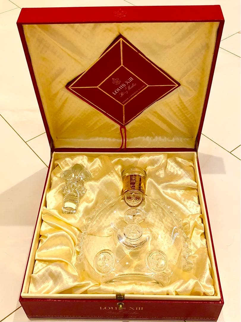 【美品】空瓶 ルイ13世 (旧金キャップ) 箱・替栓・冊子同シリアル