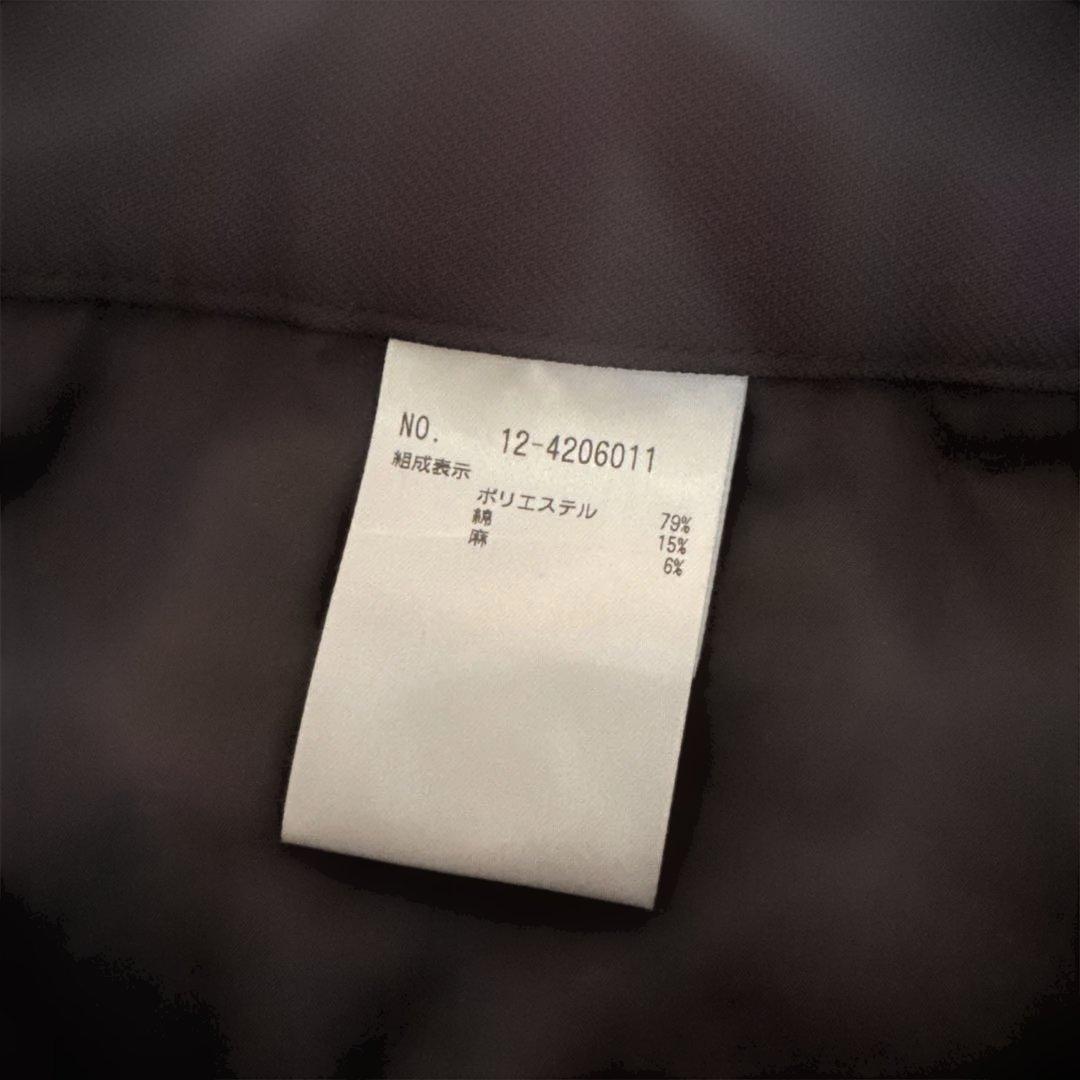 プラステ　リネンブレンド　カラーレスジャケット　スティックパンツ　ブラック