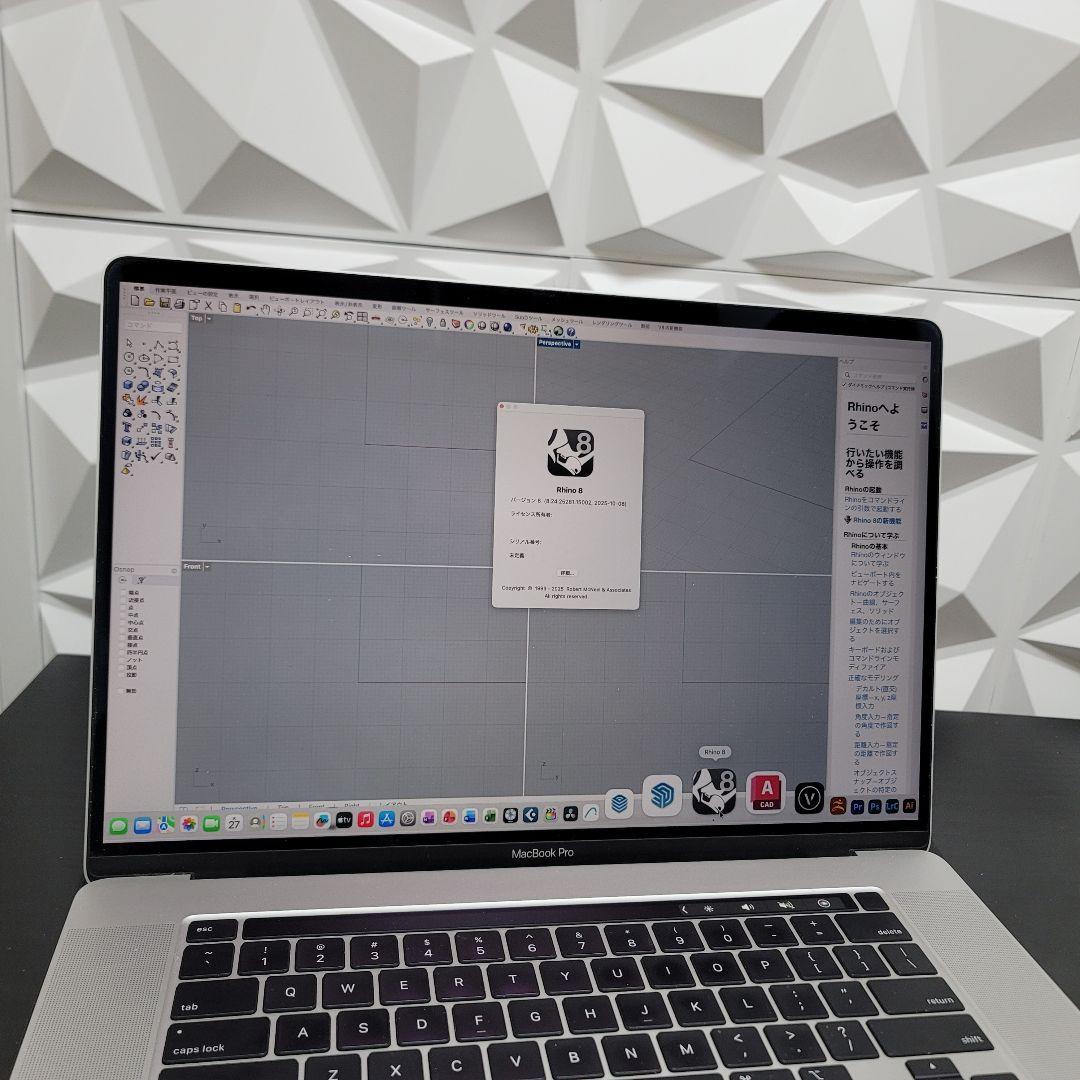 美品 MacBook Pro 16インチ i9 CAD/BIM&3D設計