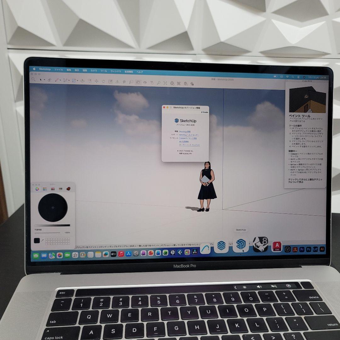 美品 MacBook Pro 16インチ i9 CAD/BIM&3D設計