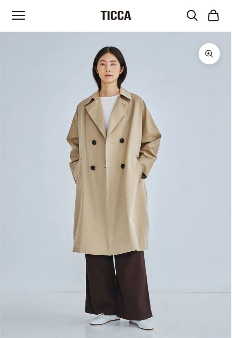 【超美品】TICCA ティッカ テントトレンチコート