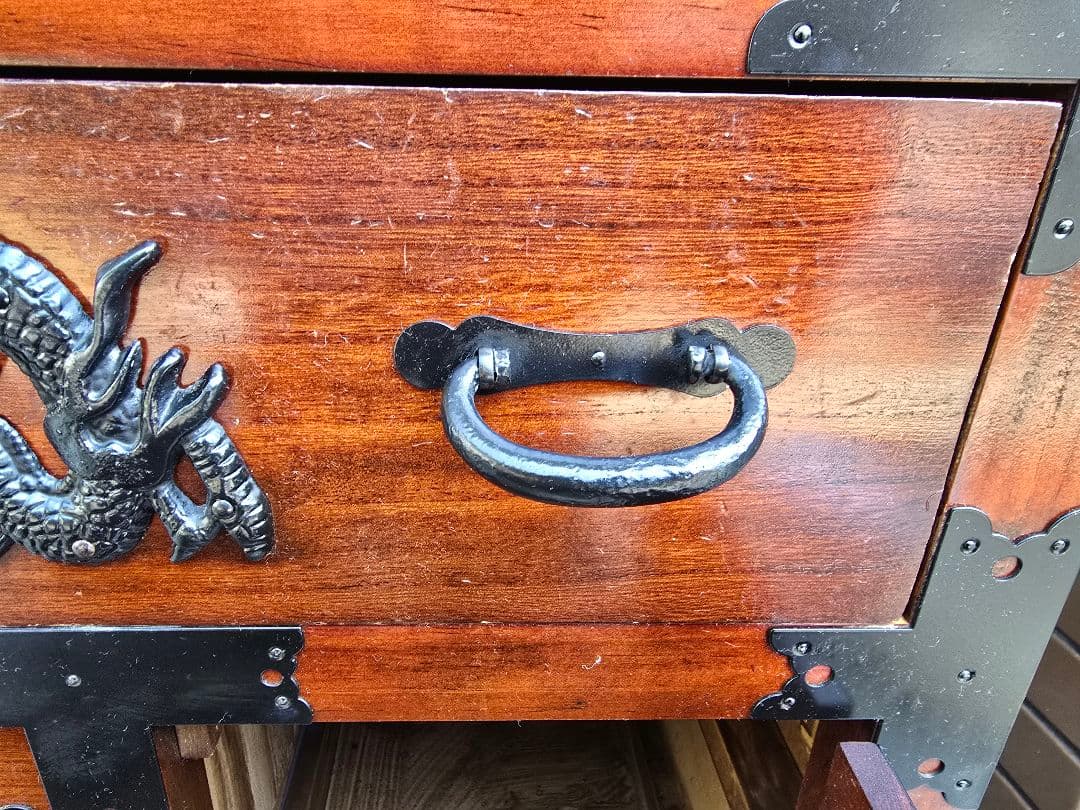 キャスター付き 箪笥 船箪笥 タンス　木製家具 収納家具 キャビネット