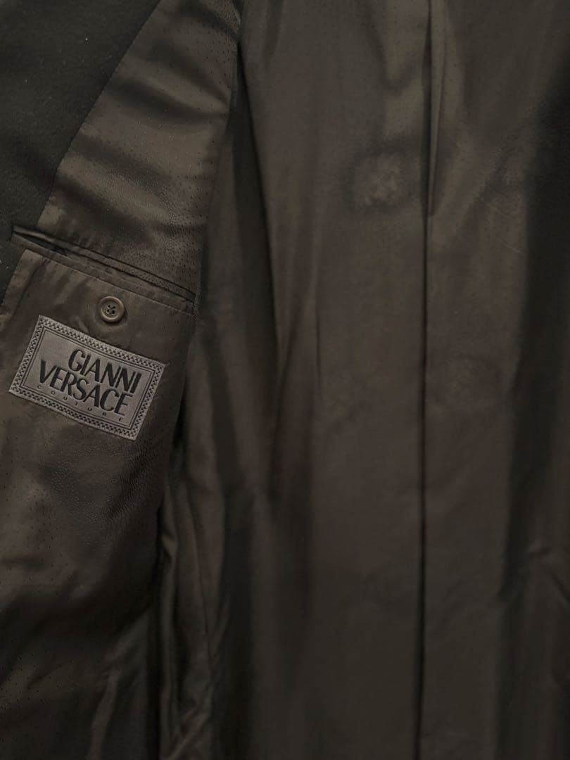 【美品】Versace (ヴェルサーチ) メンズ ロングコート