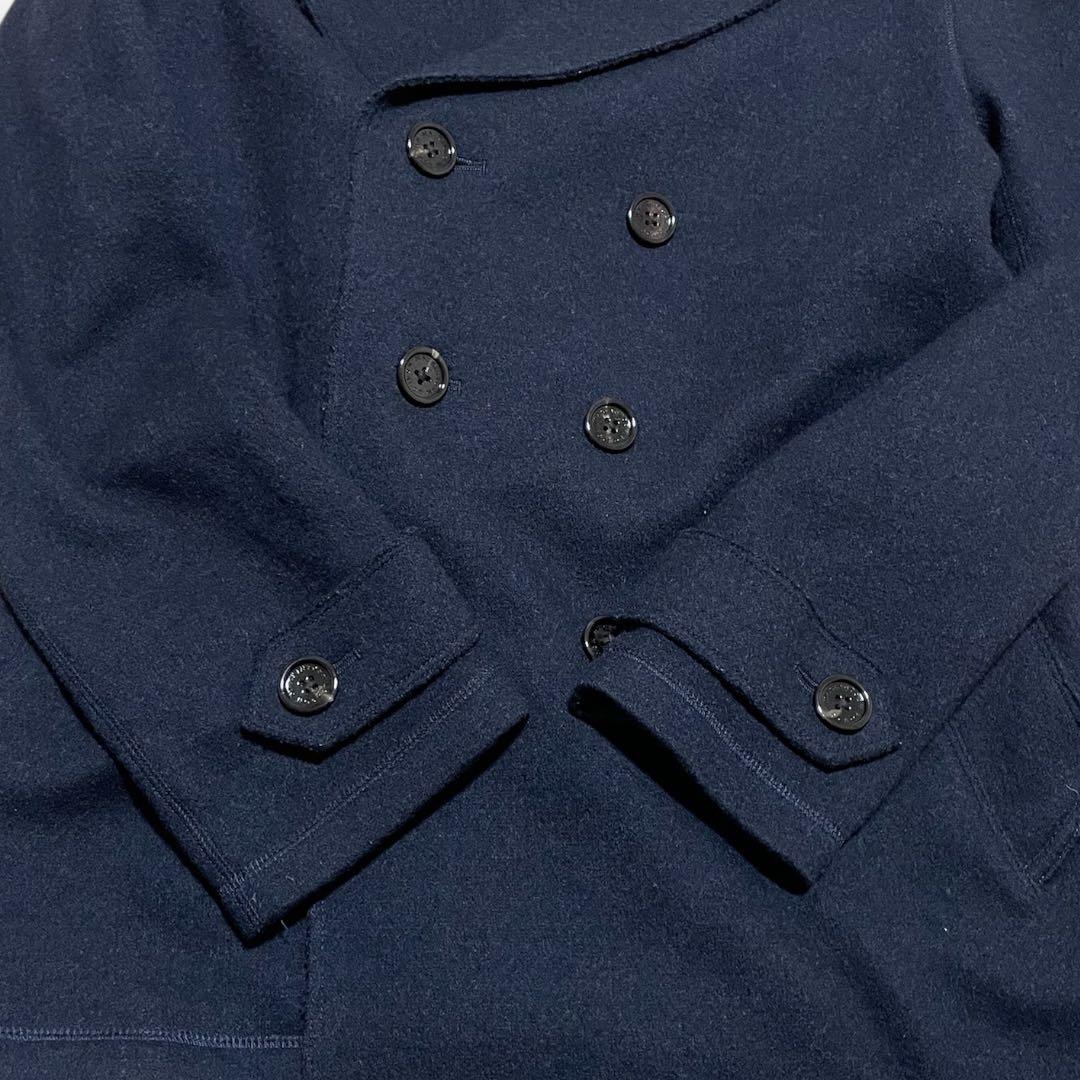 美品✨ マッキントッシュ ロンドン ダブルコート100% LL 紺 ネイビー