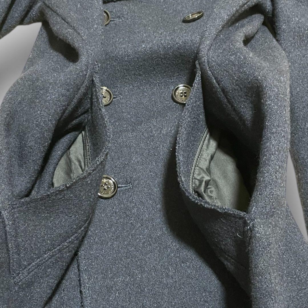 美品✨ マッキントッシュ ロンドン ダブルコート100% LL 紺 ネイビー