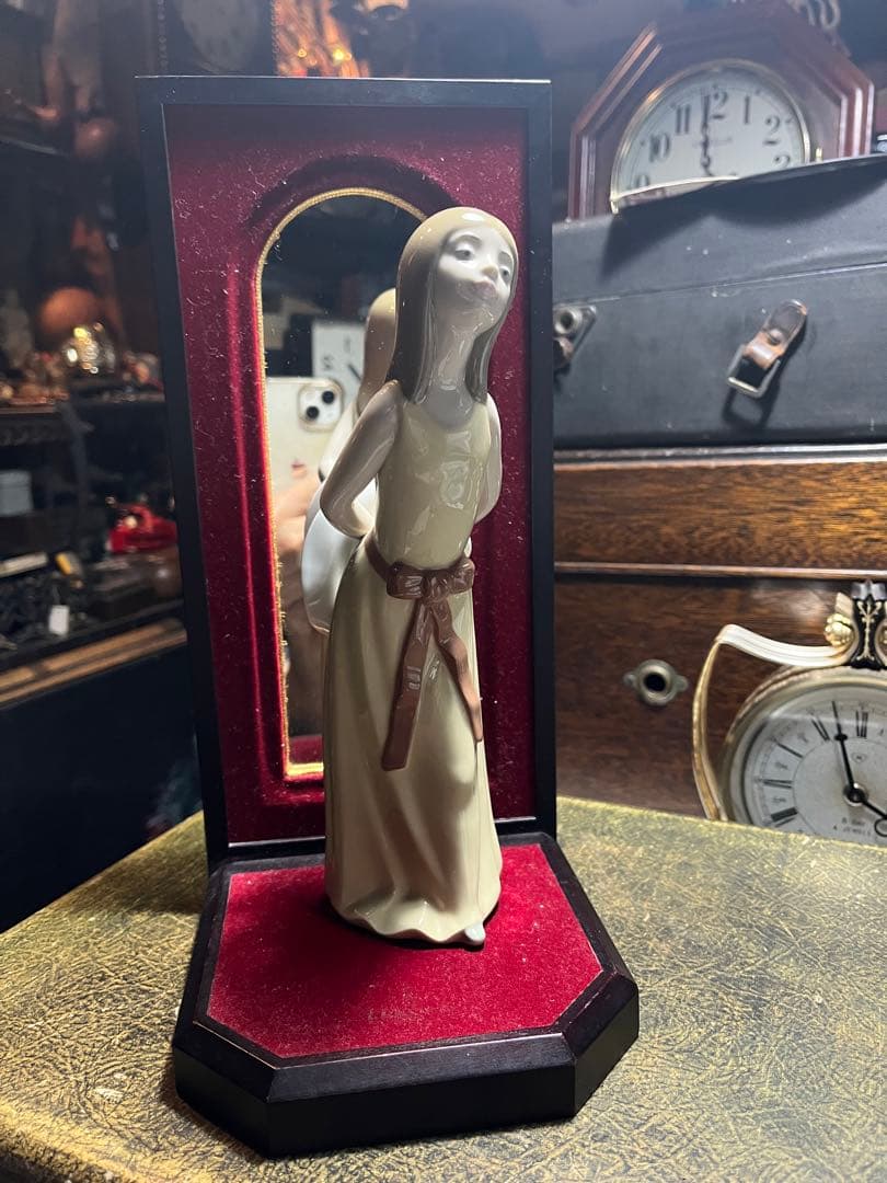 リヤドロ人形、L L.ADRO、1978、5006公式人形、バックミラー付き