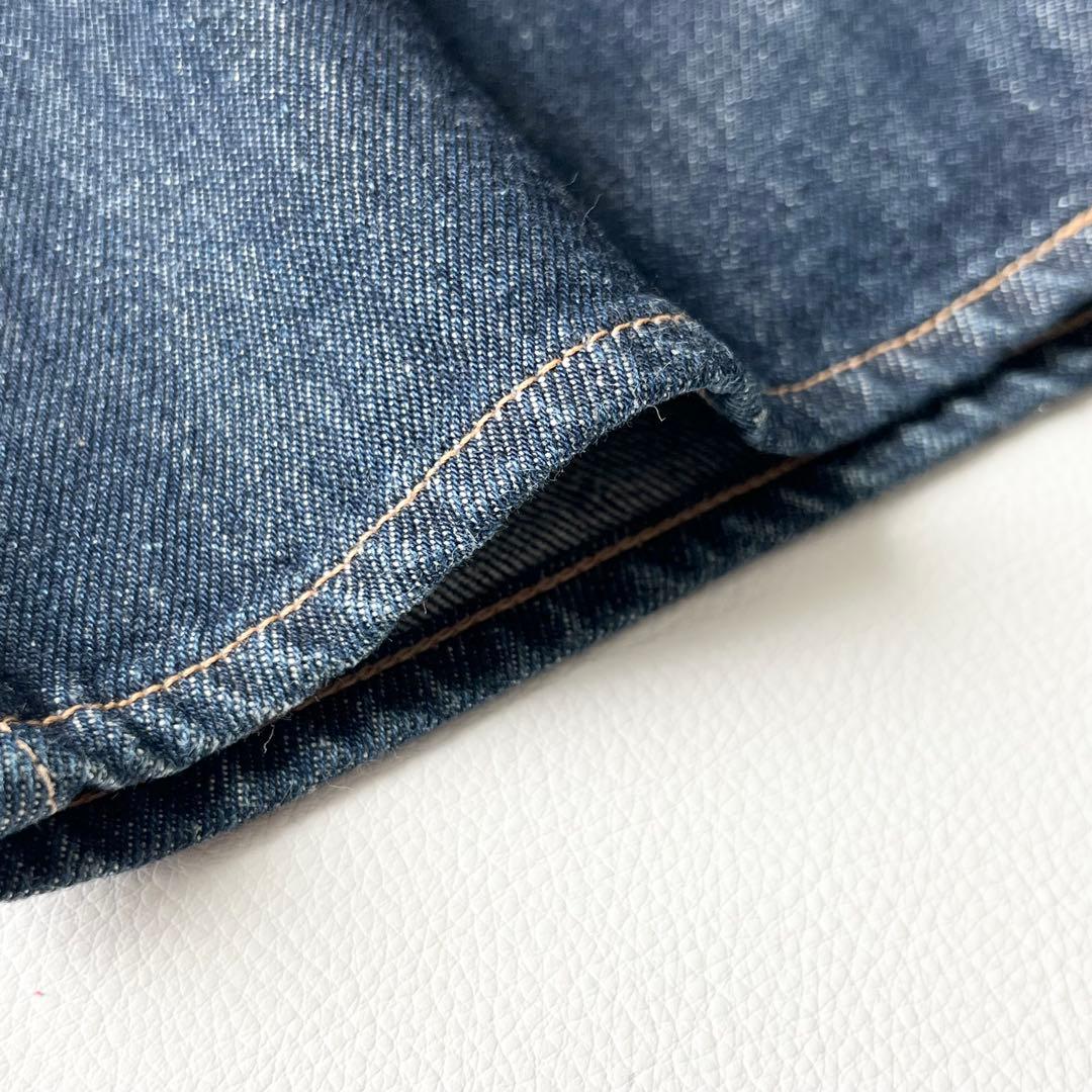 4837【美品】オーラリー　ストレートデニム ハードツイストデニム　インディゴ