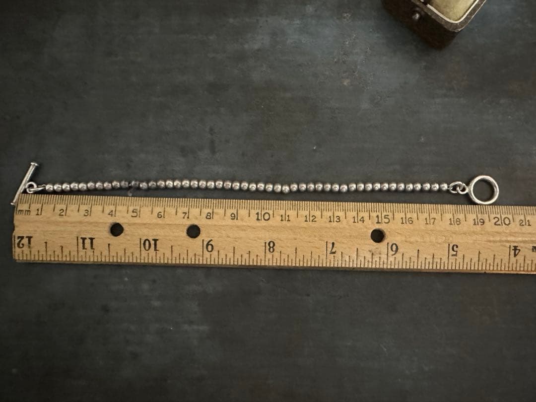 希少　ヴィンテージ　アンティーク　シルバー　925 ボール　ブレスレット