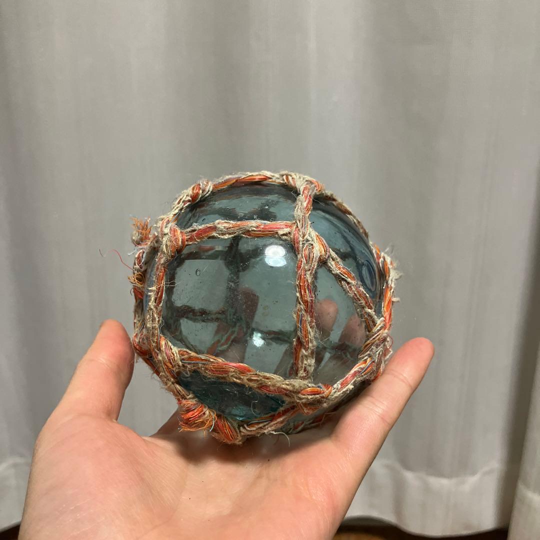 浮き玉　ガラス玉　「川口」の刻印入り　8〜9cm 21個