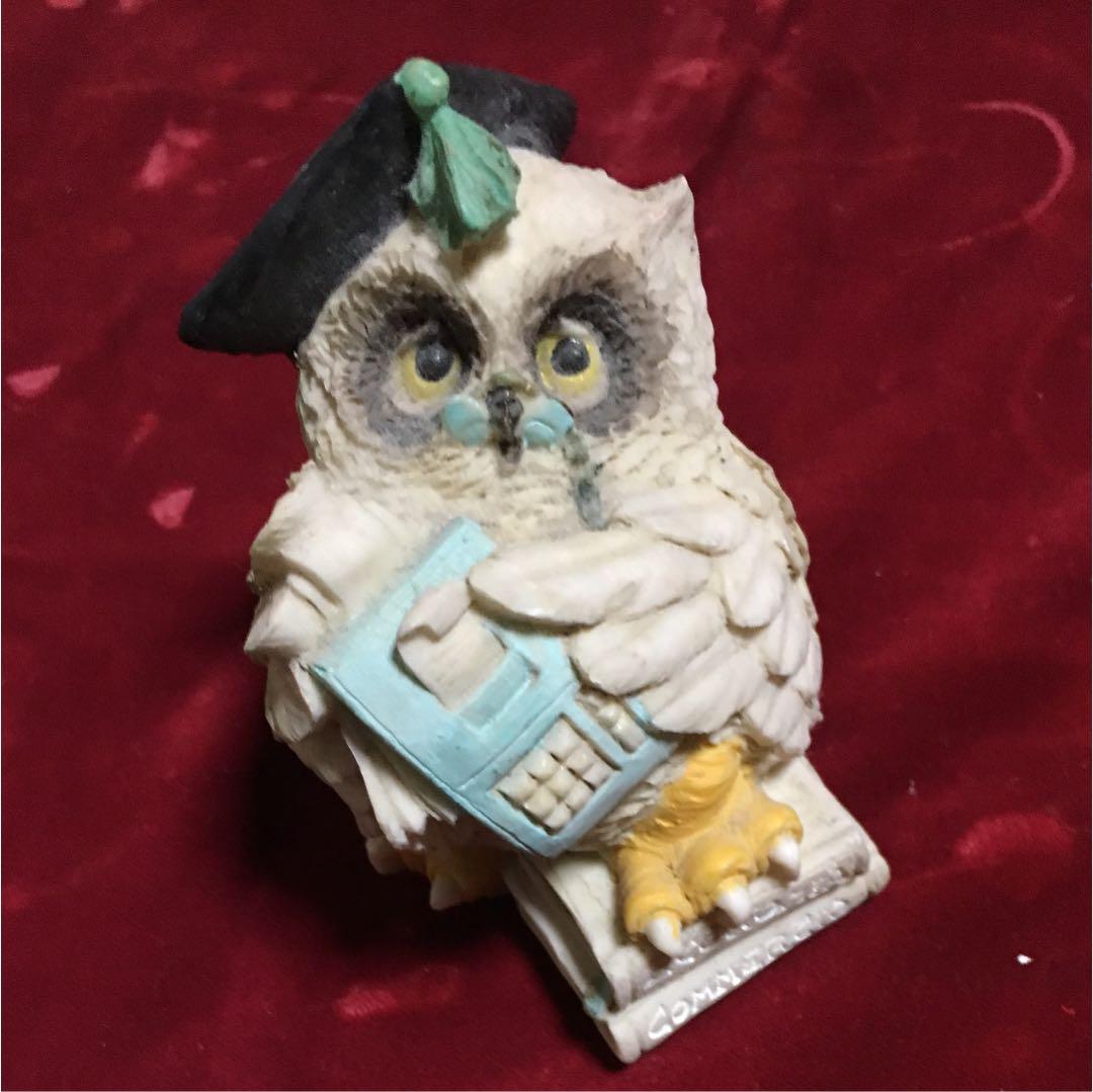 フクロウ   置物