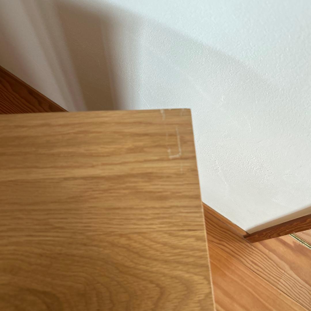 【廃盤品】無印良品 木製 デスクキャビネット 引き出し2段 タモ材