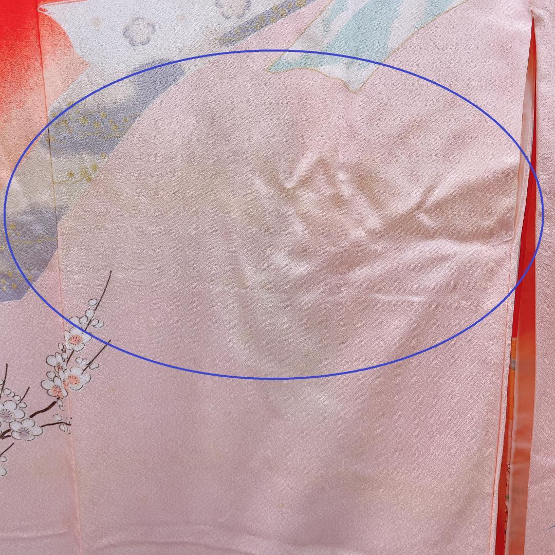 ★4059★ 子供着物 七五三 女の子 四つ身 襦袢付き