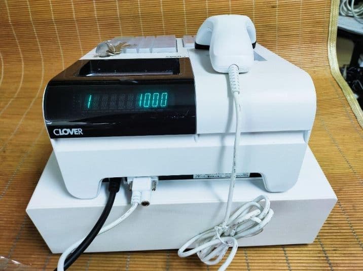 クローバーレジスター JET-670スキャナ付き　PC連携送料込　111555