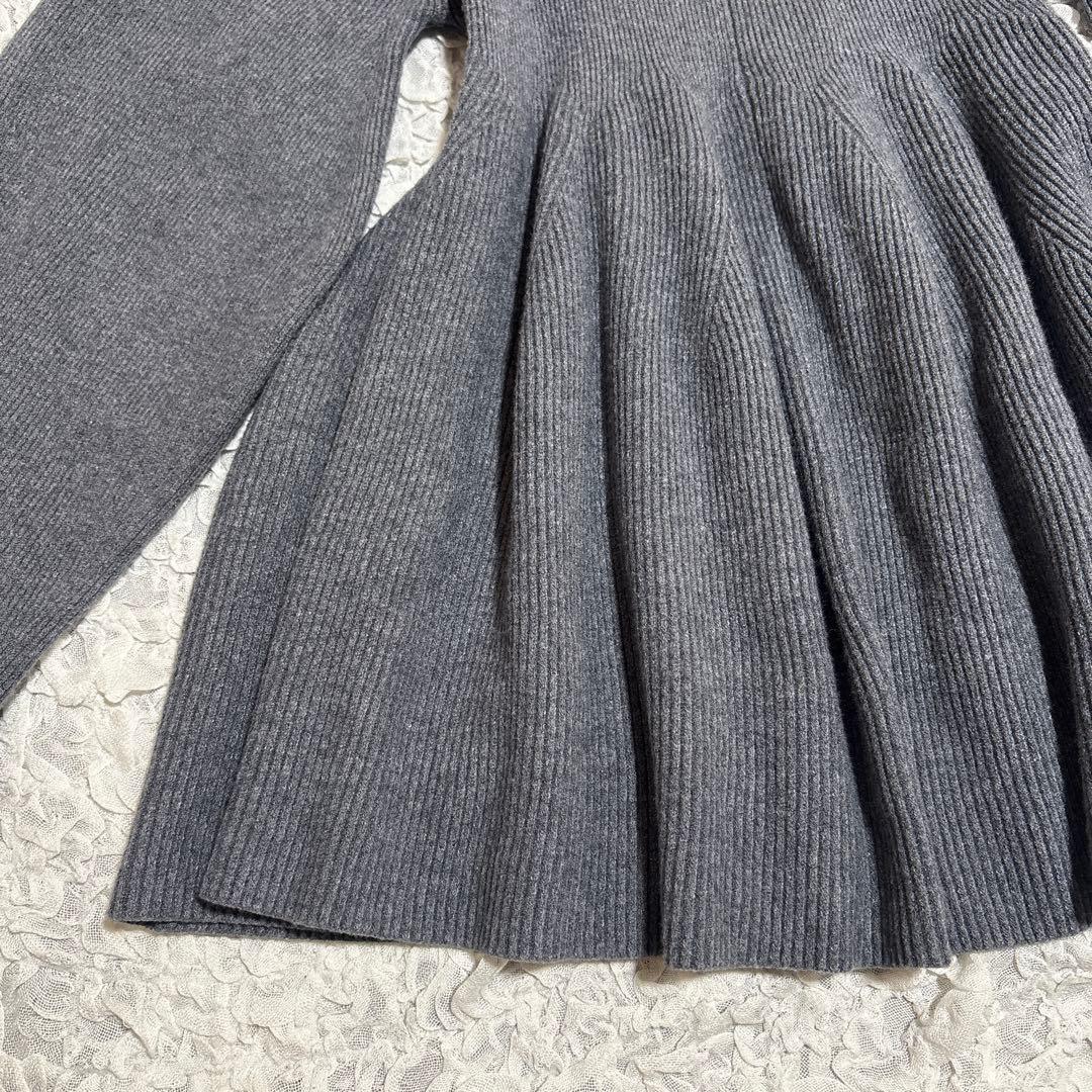 美品　カデュネ 2.3万円　2way オフショル ペプラムニット フレア　洗える