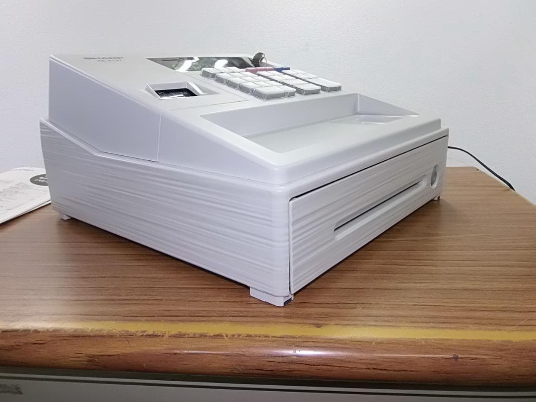 23年製美品226設定無料シャープ８部門インボイスレジスターXE-A147