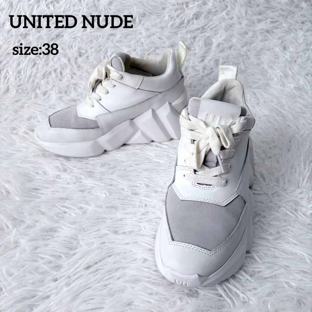 UNITED NUDE Space Kick Max 厚底スニーカー 白38