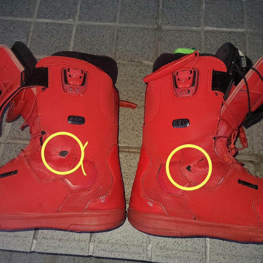 DEELUXEスノボ用ブーツ 赤