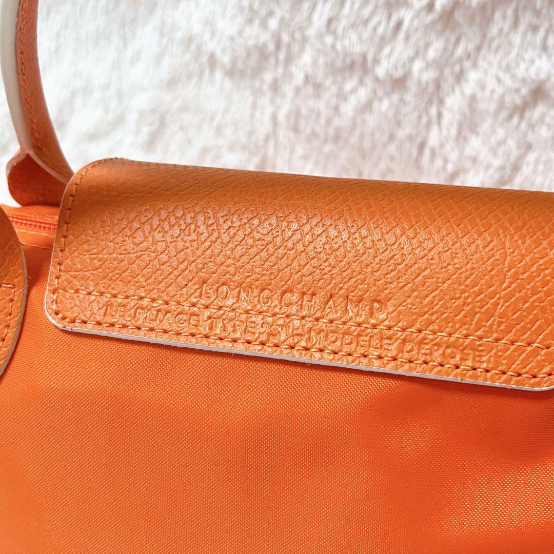 【春にピッタリ⭐︎】LONGCHAMP ロンシャントートオレンジ 極美品