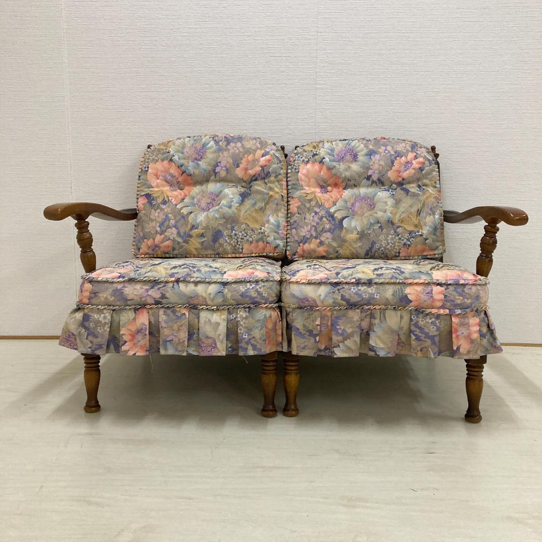 【飛騨産業】キツツキ　穂高　２人掛けソファ　ラブソファ　セパレート