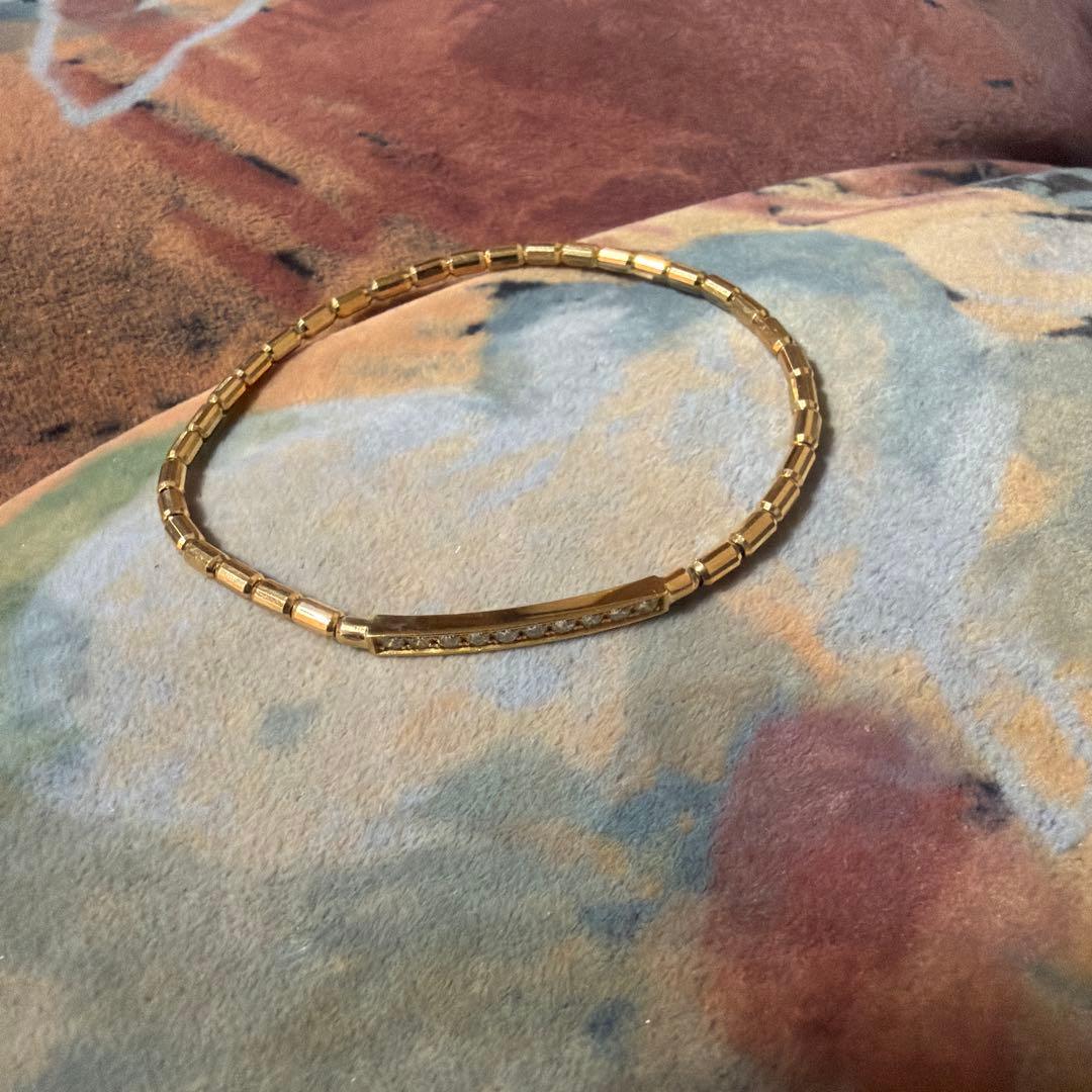 k18ダイヤモンドブレスレット4.2g