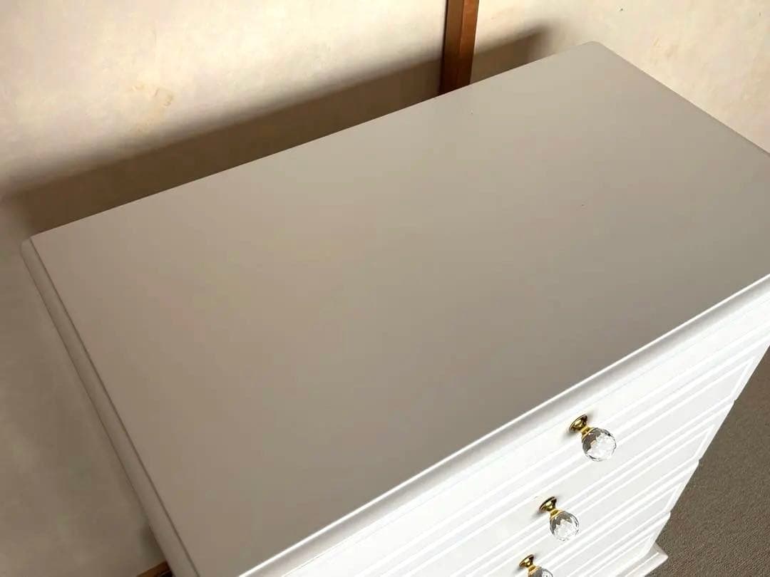 ロマプリ 姫家具 ホワイト 5段チェスト