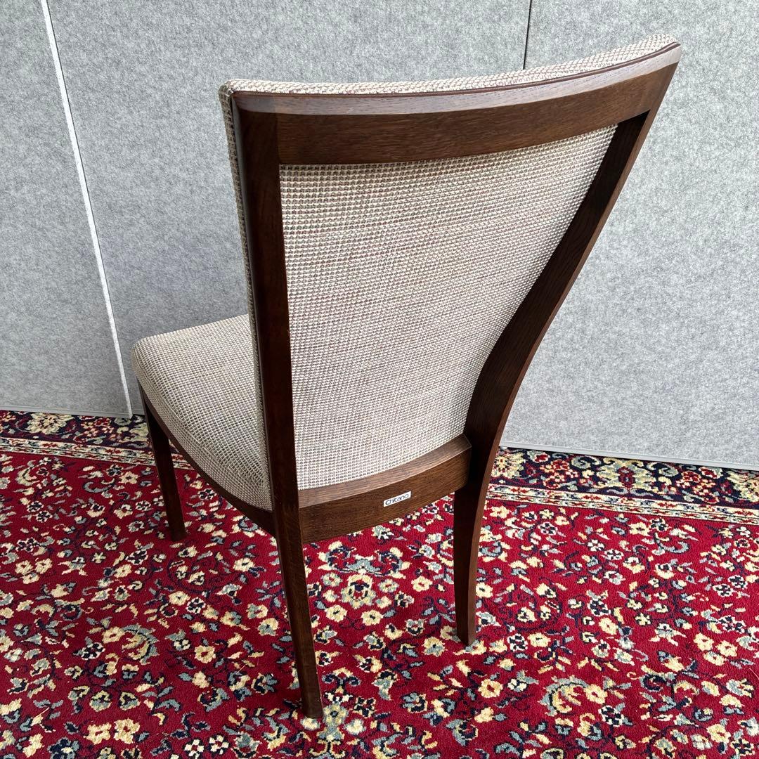 【中古品】Chitano ベージュ ハイバック ダイニングチェア②