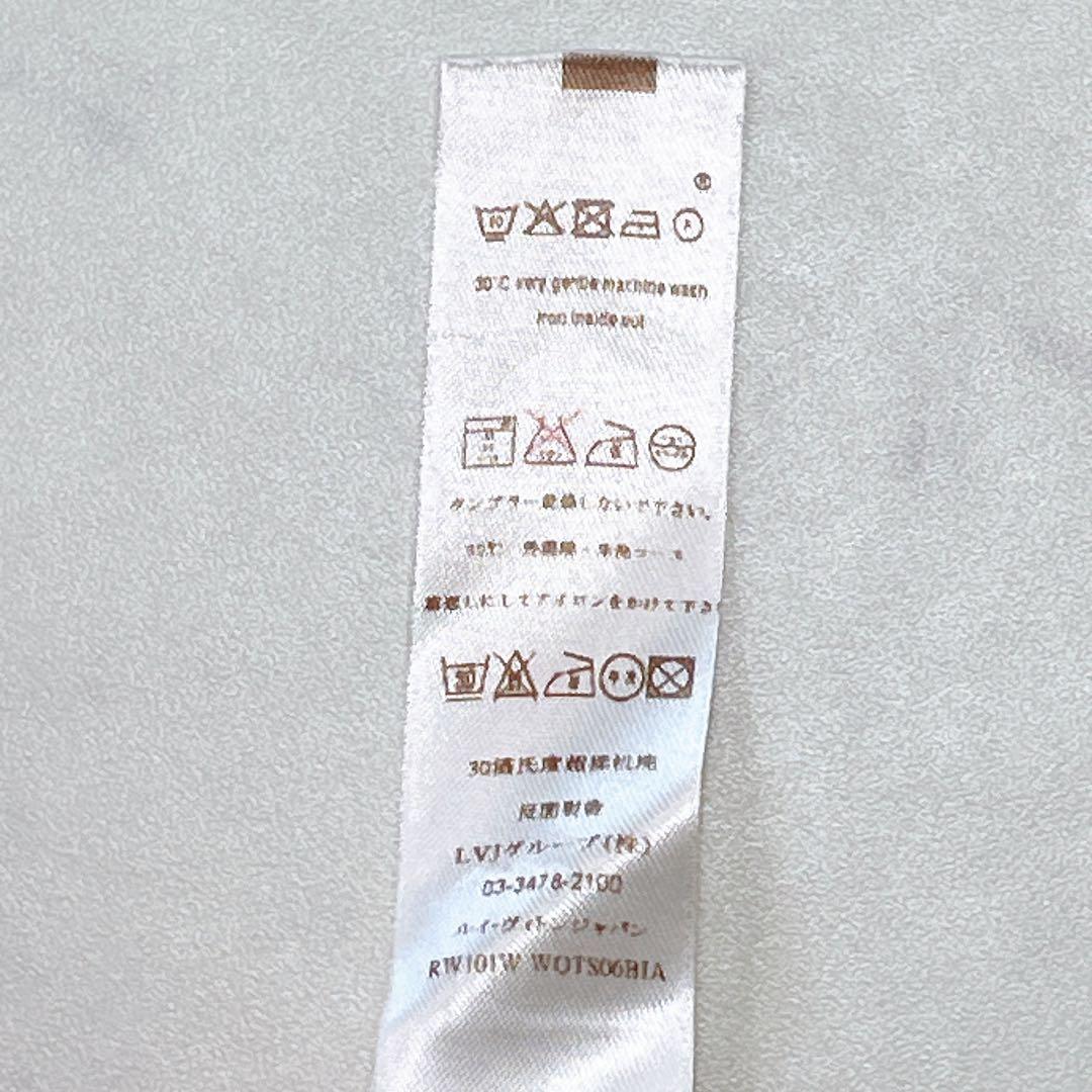 美品✨ルイヴィトン ポロシャツ ロゴ刺繍 プリント切り替え襟 S