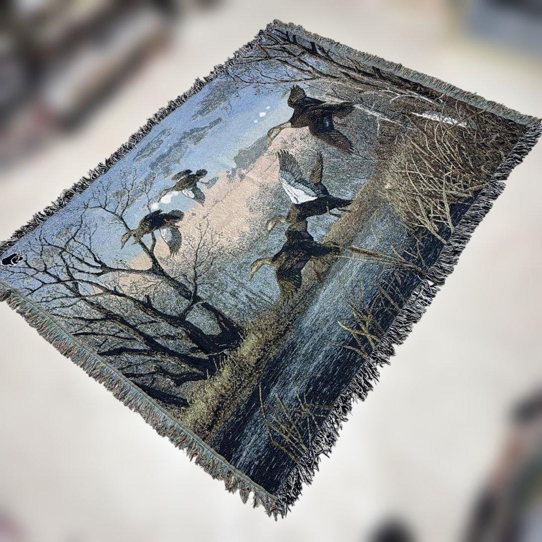 カモ　マルチカバー　ソファカバー　ヴィンテージラグ　130x177