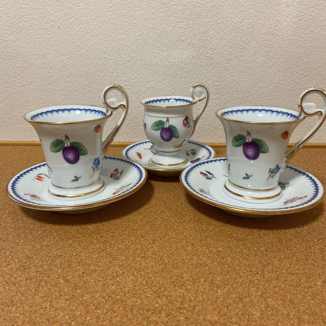 リチャードジノリ イタリアンフルーツ セット コーヒーカップ ポット クリーマー
