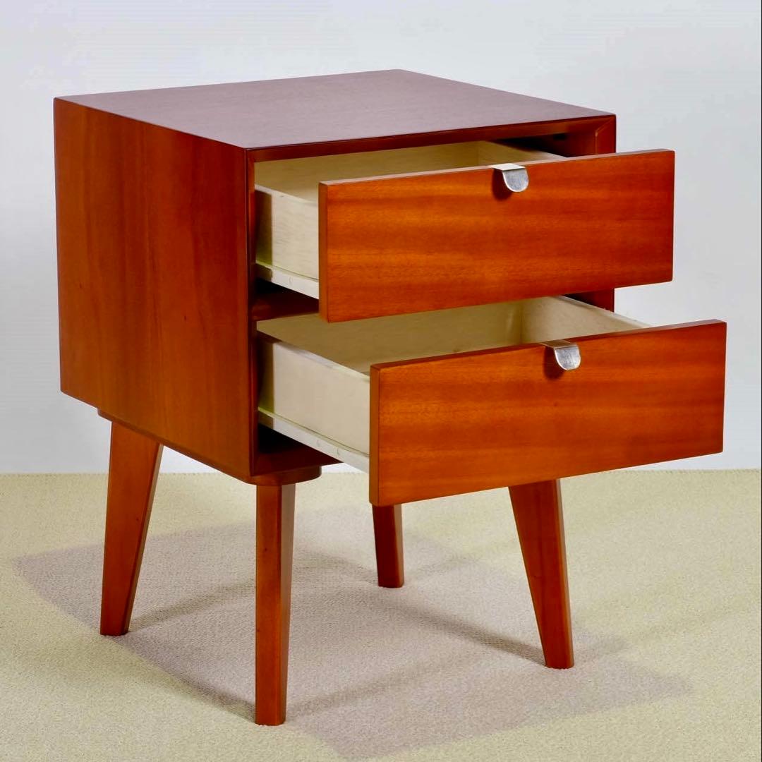 F 新品 サイドテーブル 北欧 収納 テーブル 小物入れ リビング収納 天然木