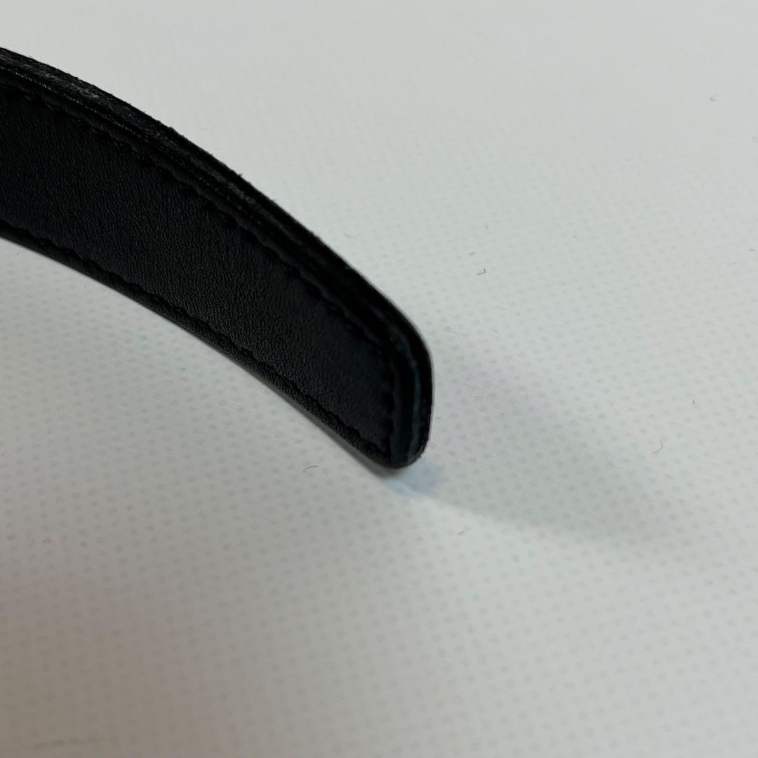 Saint Laurent ベルト YSL カサンドラ　レザー　ブラック　黒