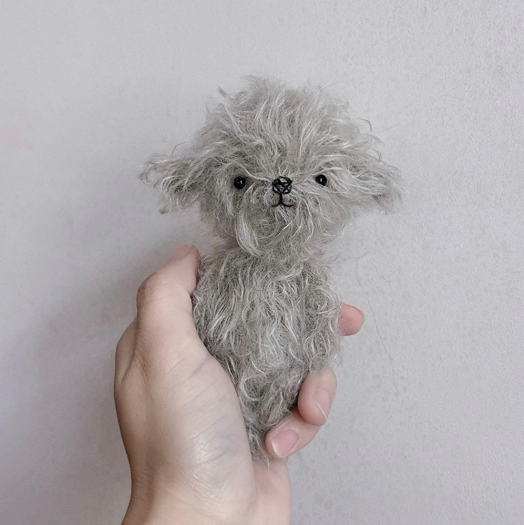 ふさふさワンちゃん 犬 アーティストベア 海外作家様 ハンドメイド ぬいぐるみ