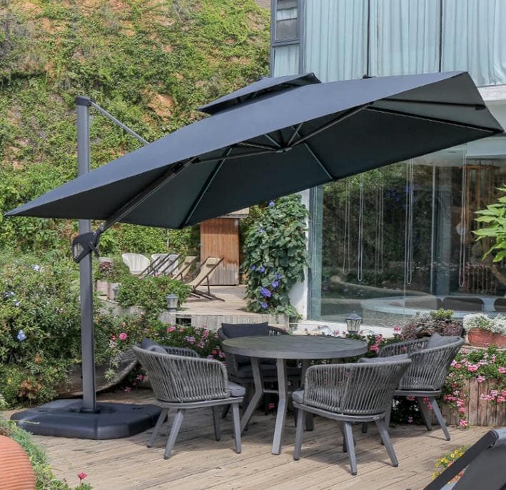 ガーデンパラソル　グレー