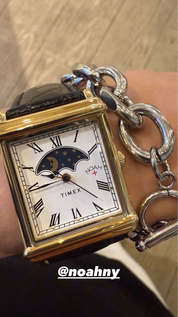 NOAH TIMEX スクエア型クォーツ時計