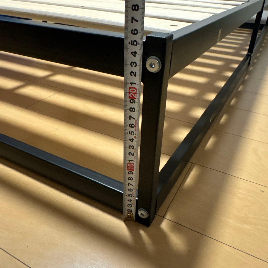 セミダブルベッドフレーム 対荷重　静音　通気性　送料込み