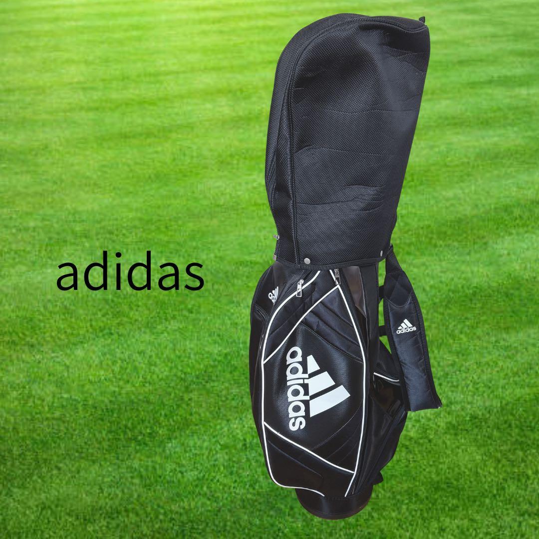 K384 美品！adidas キャディバック ブラック 軽量