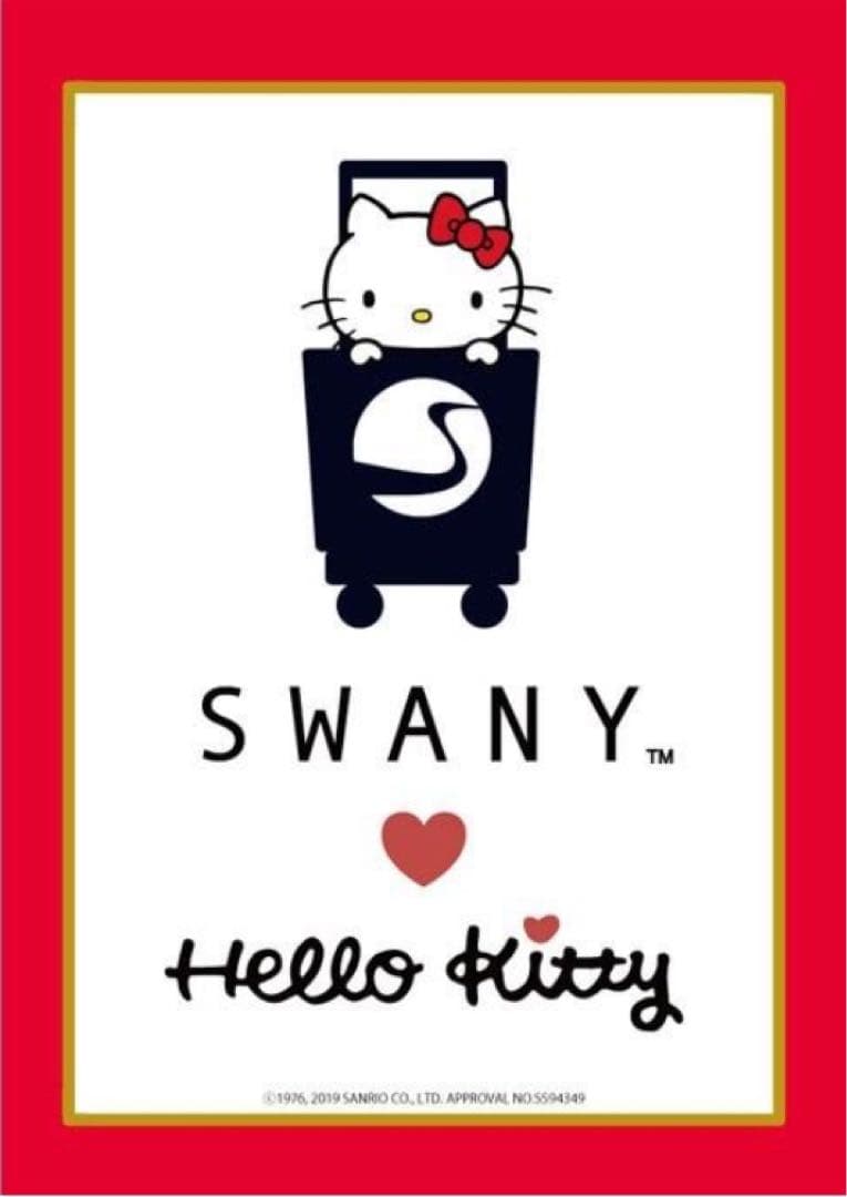 ほぼ未使用 極美品SWANY ハローキティ コラボ ショッピングキャリー