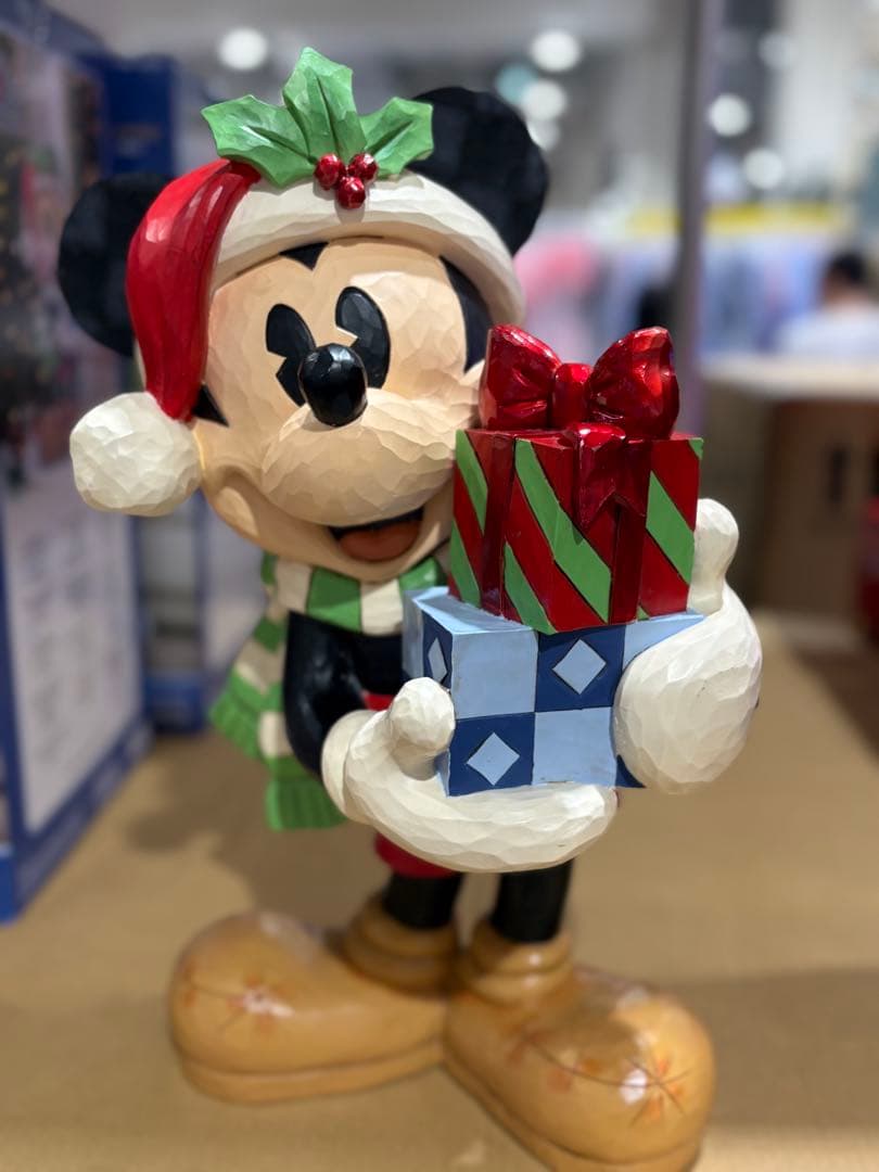 コストコ　新作】ジム ショア ホリデークリスマス ミッキー　フィギュア　ラスト①