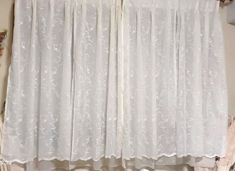 レースカーテン【こたつねこ様オーダー品②③小花刺繍トルコレース】ハンドメイド