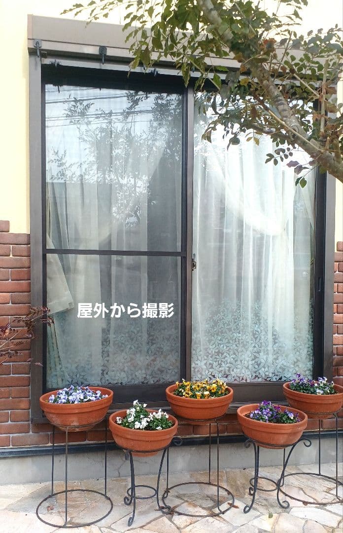 レースカーテン【こたつねこ様オーダー品②③小花刺繍トルコレース】ハンドメイド