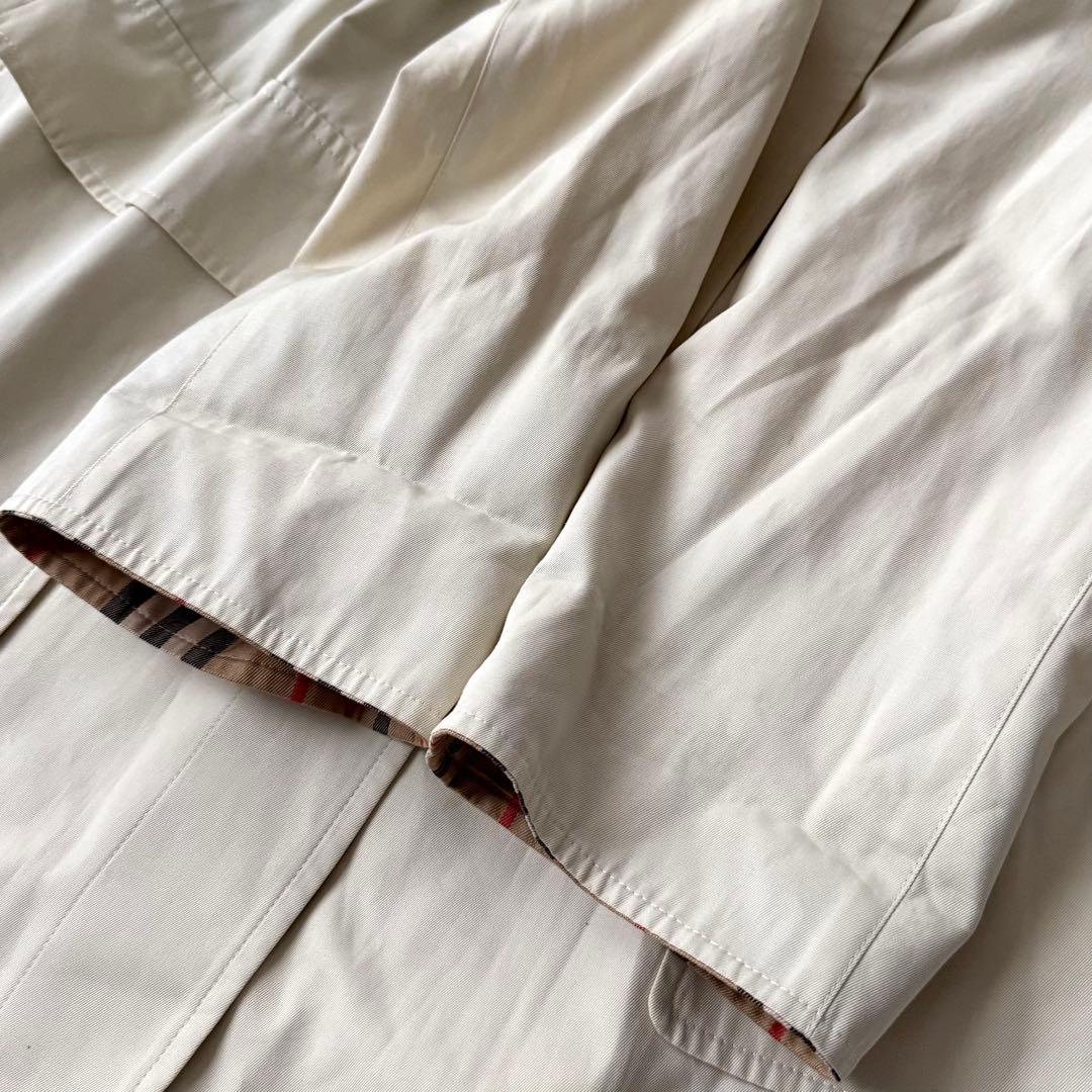 美品☆バーバリーロンドン ステンカラーコート ノバチェック 大きいサイズ