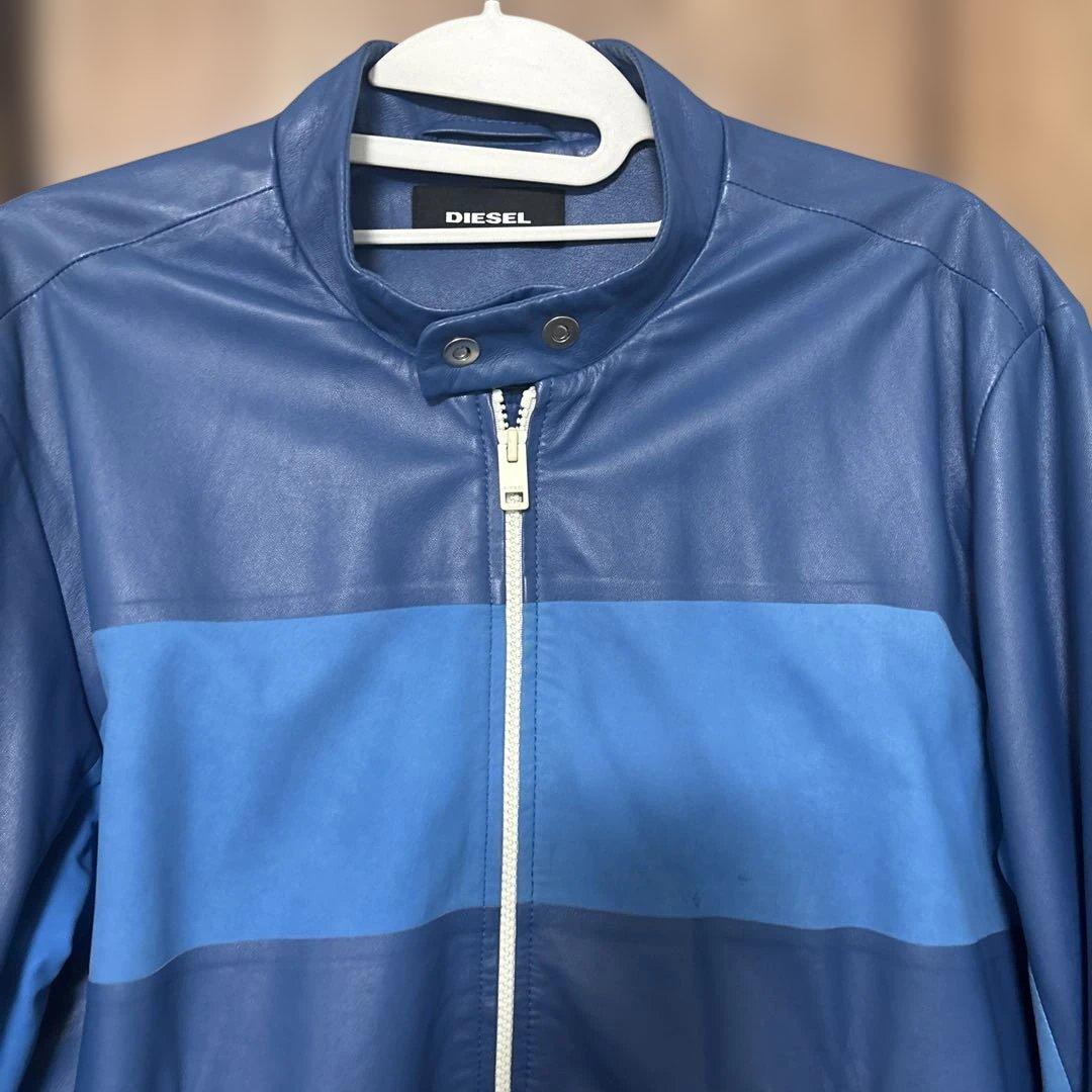 ディーゼル　羊革シングルライダースジャケット　サイズXL