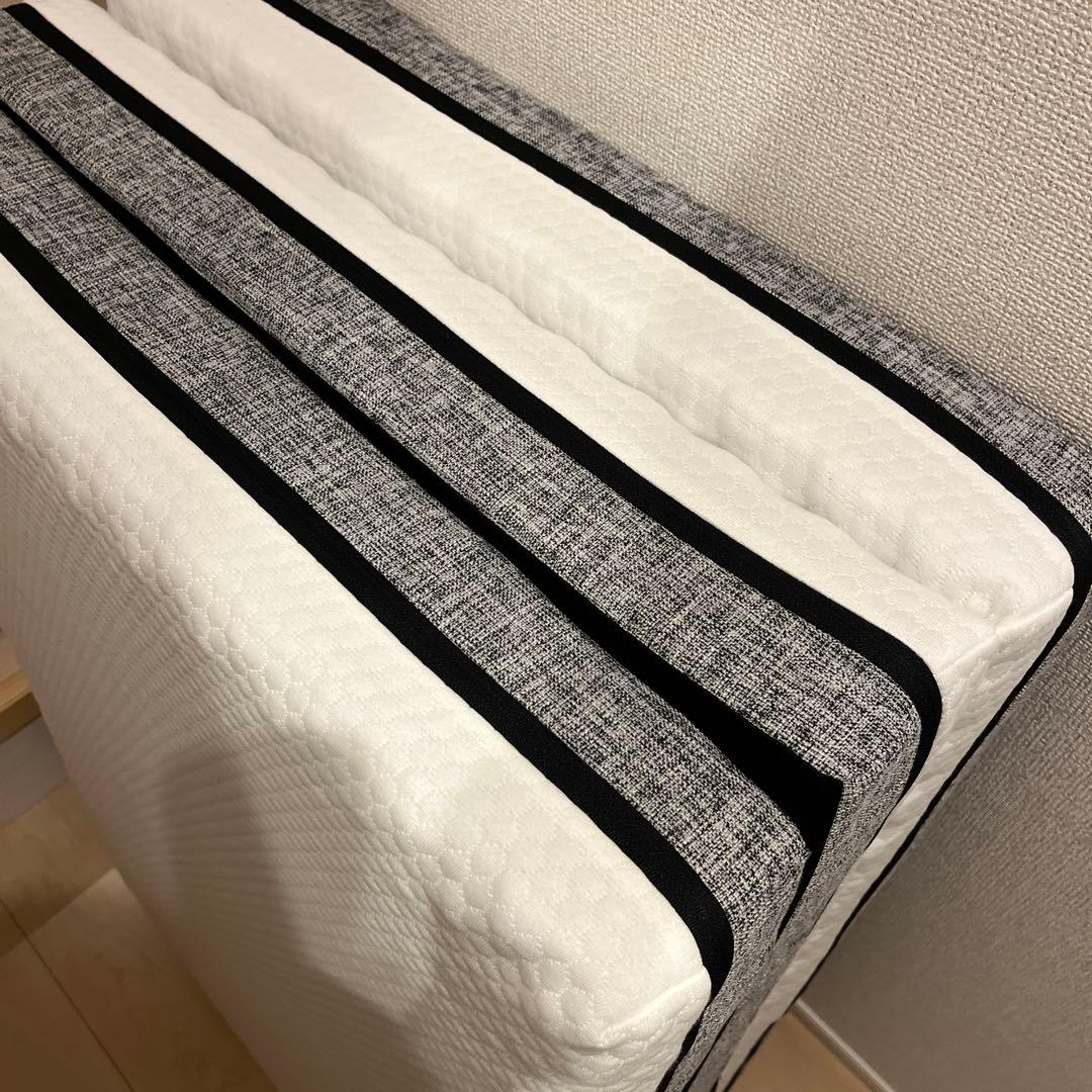 【美品】エコラテエリート 10cm三つ折りマットレスシングル折りたたみ