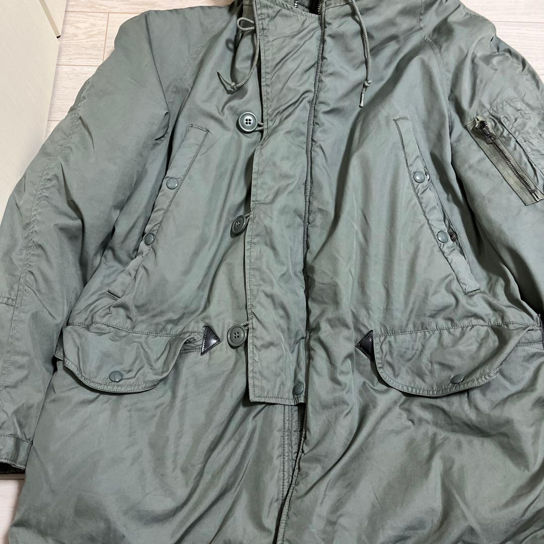 US ARMY N-3B フライトジャケット 実物 リアルファー 69年 L